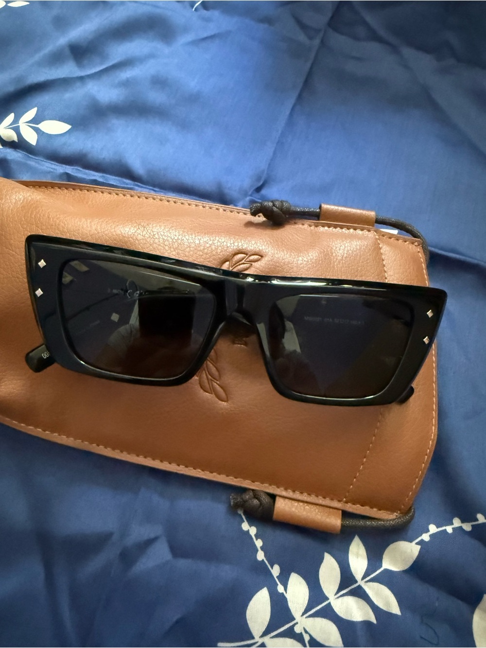 MCM black sunglasses with silver stud detail